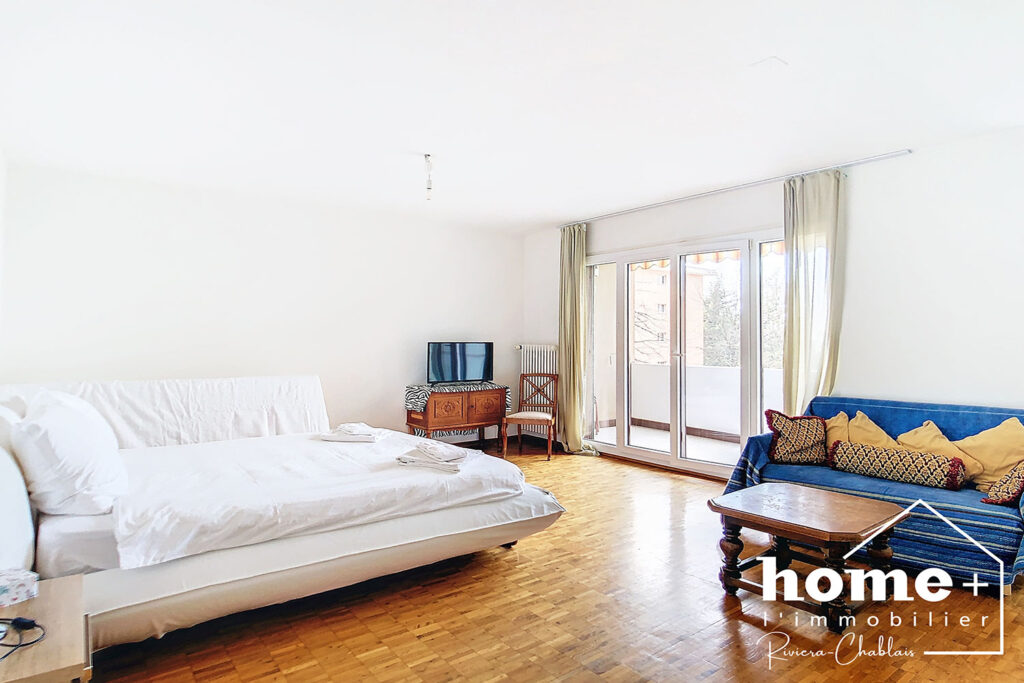 Chernex – Appartement lumineux de 1,5 pièce au calme