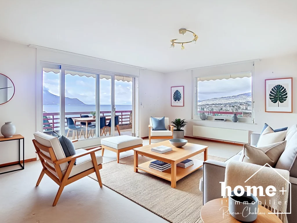 Territet – Superbe appartement de 3,5 pièces en position dominante et vue panoramique !
