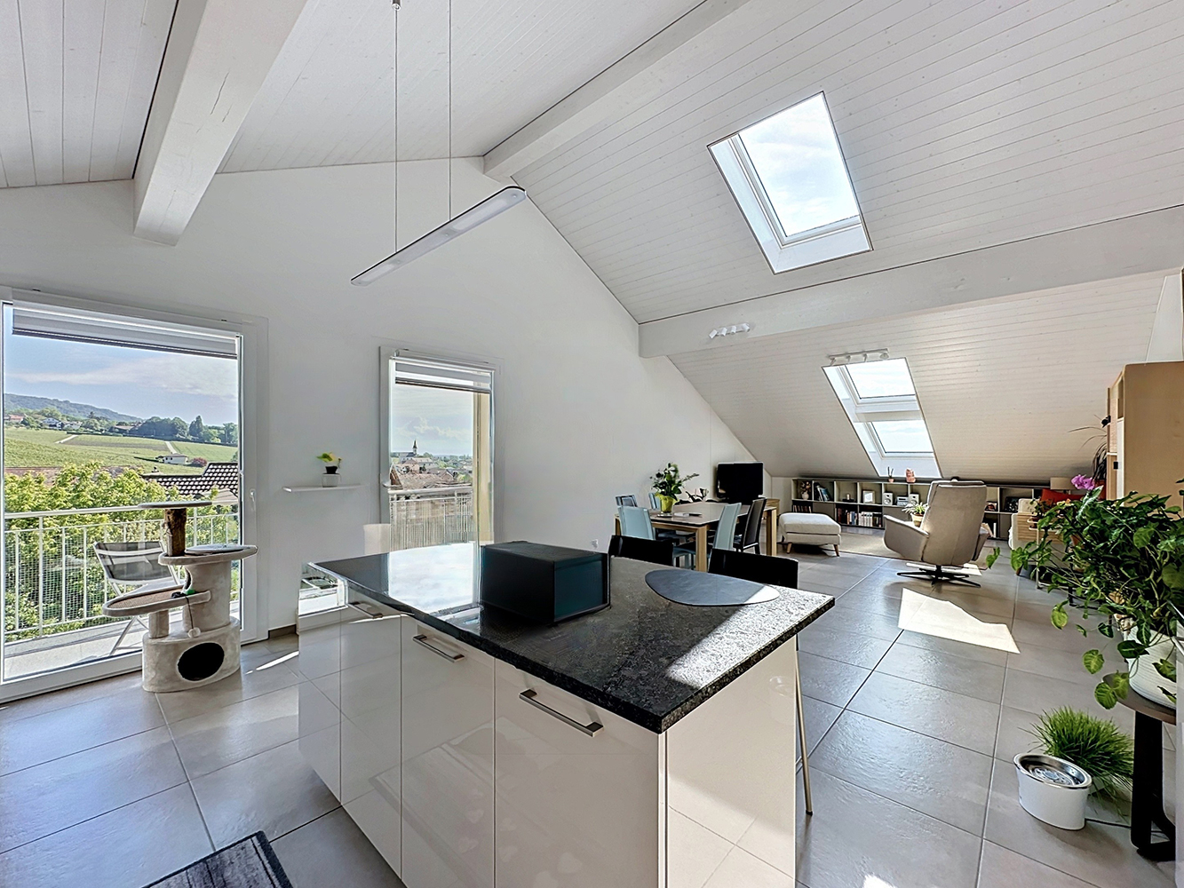 Gilly – Appartement en attique avec vue lac
