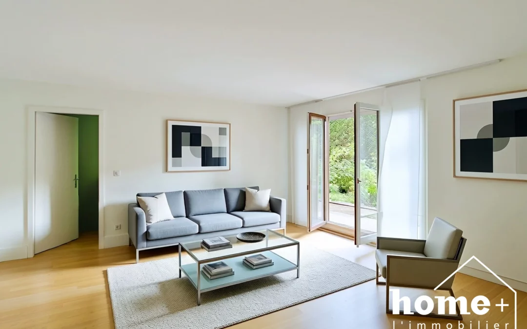 Appartement de 2,5 pièces en rez-de-jardin avec grande terrasse